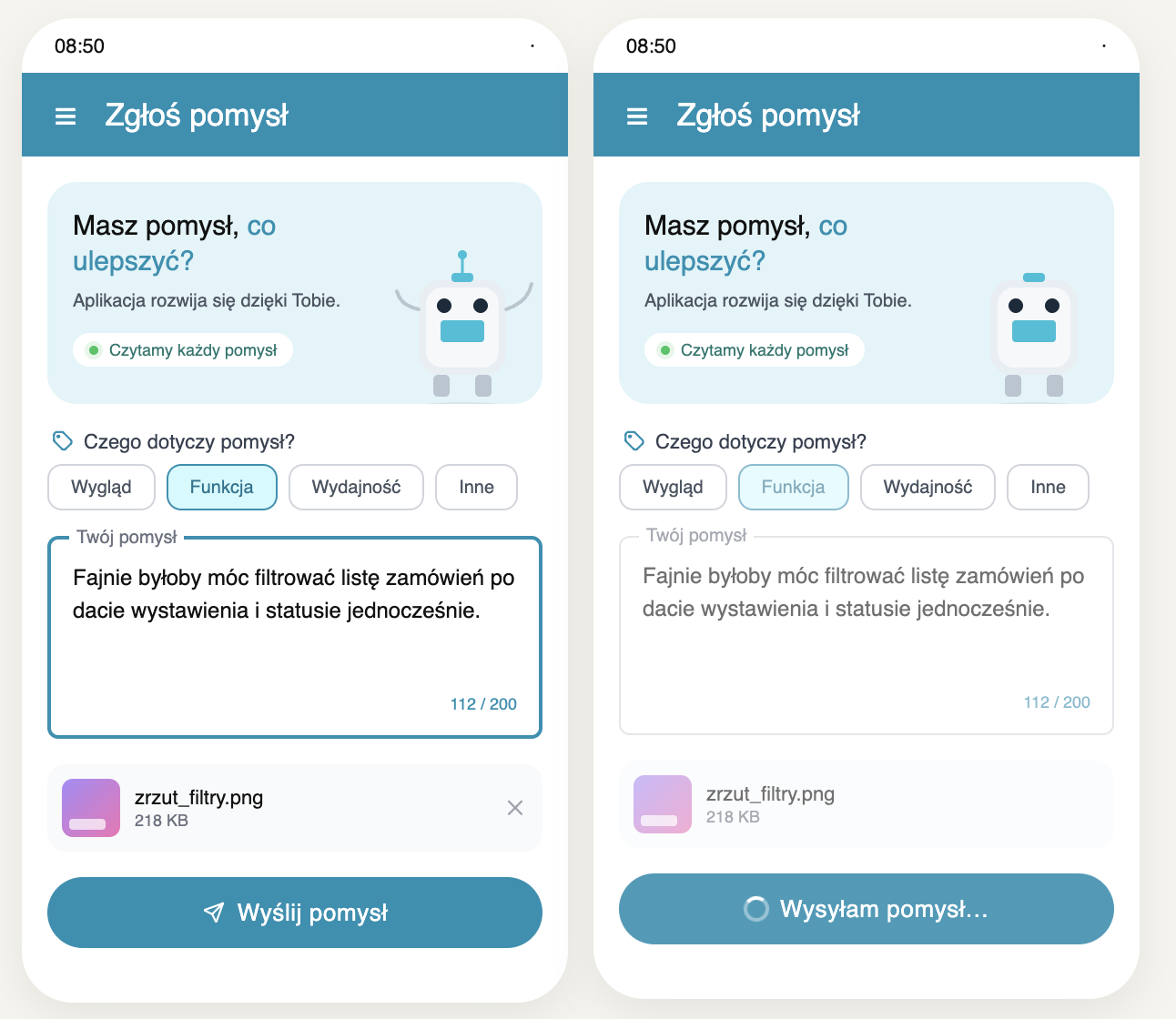 Early AI-assisted clickable prototype on mobile